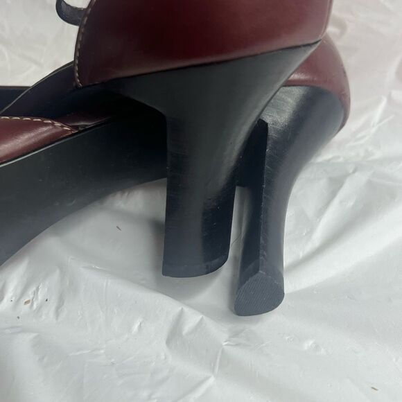 M.Patrick Wine Low Heel Shoe - Picture 4 of 11